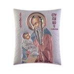 Εικόνα Ασημένια Άγιος Στυλιανός Χρωματιστή