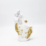 Διακοσμητικό Ζευγάρι Λευκό-Χρυσό Αγκαλιά