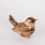 Διακοσμητικό Πουλί Καφέ-Μπεζ Μεγάλο