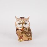 Διακοσμητική Κουκουβάγια Καφέ-Μπεζ Μεγάλη