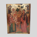 Εικόνα Χειροποίητη "Άγιος Κυπριανός-Αγία Ιουστίνη"