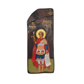 Εικόνα Ξυλόγλυπτη Στενή "Άγιος Φανούριος"