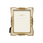 Κορνίζα Polyresin Μπεζ-Χρυσό