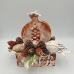 Αρωματικό Κερί Ρόδι σε Ξύλινη Βάση