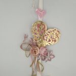 Χειροποίητη Αρωματική Λαμπάδα με Καρδιά Πλέξυγκλας